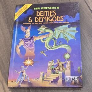 Deities and Demigods Advanced Doungeons & Dragons Cyclopedia Hardcover Book 1980